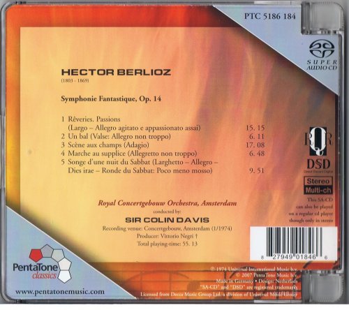 Royal Concertgebouw Orchestra, Colin Davis - Berlioz: Symphonie Fantastique, Op. 14 (2007) [SACD]