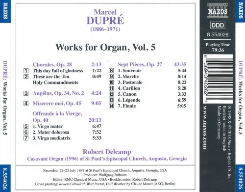 Robert Delcamp - Dupré: Works for Organ, Vol.5 (2018)