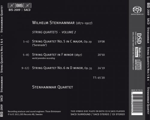 Stenhammar Quartet - Wilhelm Stenhammar: String Quartets Nos. 5 & 6 (2013) [Hi-Res]