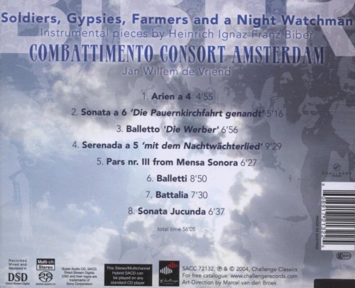 Combattimento Consort Amsterdam, Jan Willem de Vriend - Biber: Soldiers, Gypsies, Farmers and a Night Watchman (2007) [Hi-Res]