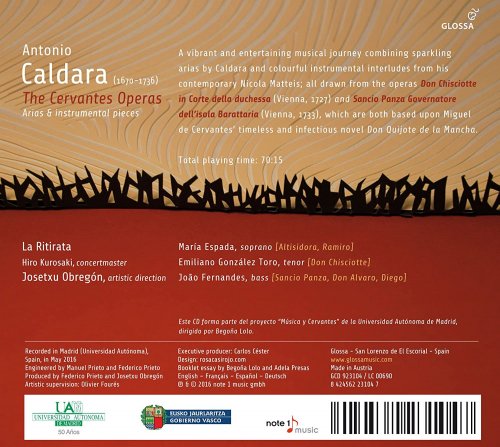 La Ritirata, Josetxu Obregón - Caldara: The Cervantes Operas (2016) [Hi-Res]
