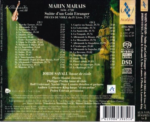 Jordi Savall - Marin Marais: Pieces de Viole du IV Livre, 1717 (2006) [SACD]