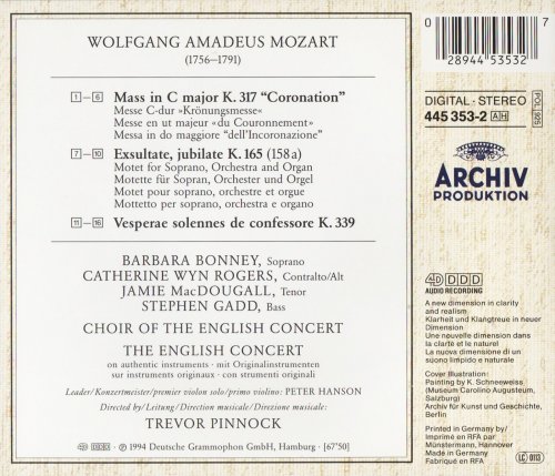 The English Concert, Trevor Pinnock - Mozart: Krönungsmesse (1994)
