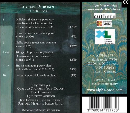 Sequenza 9.3, Quatuor Diotima, Trio Hoboken, Quintette Aquilon - Lucien Durosoir: Le Balcon (2011) [Hi-Res]