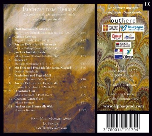 Hans-Jörg Mammel, La Fenice, Jean Tubéry - Jauchzet dem Herren: Psaumes de David au XVIIe siècle en Allemagne du Nord (2011) [Hi-Res]