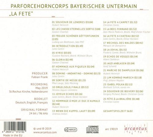 Parforcehorncorps Bayerischer Untermain - La Fete (2020) [Hi-Res]