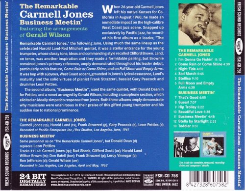 Carmell Jones - The Remarkable Carmell Jones & Business Mettin' (2013) CD-Rip