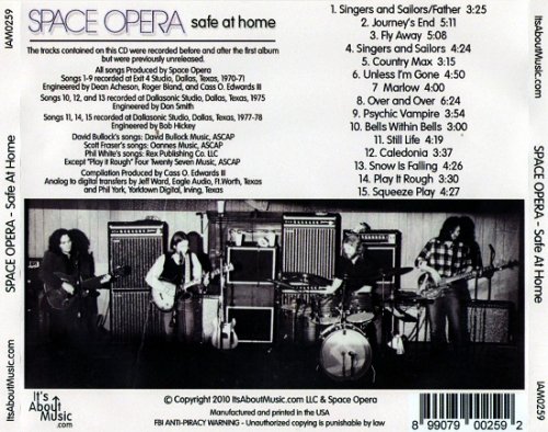 Space Opera - Safe At Home (1970-79/2010) Lossless