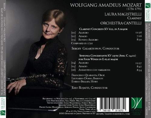 VA - Wolfgang Amadeus Mozart: Clarinet Concerto KV 622, Sinfonia concertante KV 297b (2020)