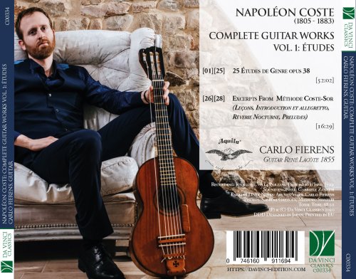 Carlo Fierens - Napoléon Coste: Complete Guitar Works Vol.1: Études (2020)