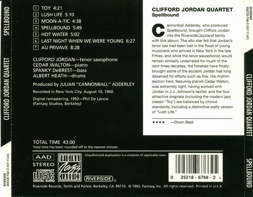 Clifford Jordan Quartet - Spellbound (1960)