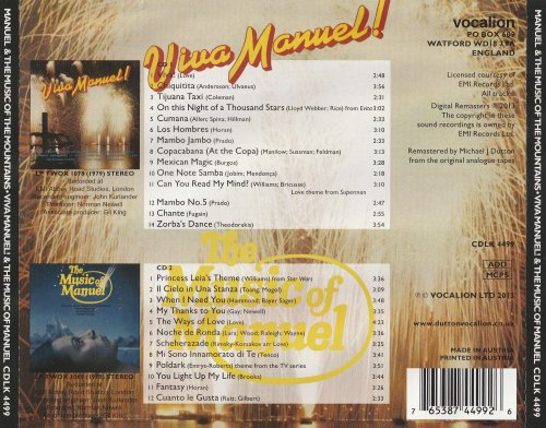 Manuel & The Music Of The Mountains (Geoff Love) - Viva Manuel! & The Music of Manuel (2013) CD-Rip