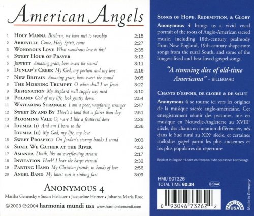 Anonymous 4 - American Angels - Songs of Hope, Redemption, Glory (2004) [Hi-Res]