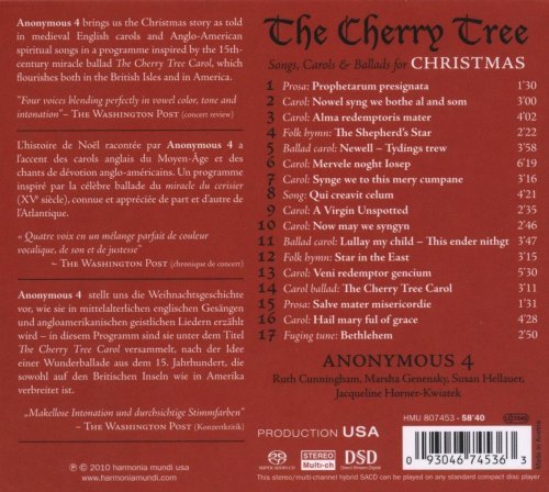 Anonymous 4 - The Cherry Tree: Songs, Carols & Ballads for Christmas (2010) [Hi-Res]