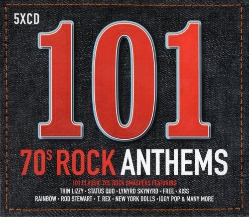 VA - 101 70s Rock Anthems [5CD] (2017)
