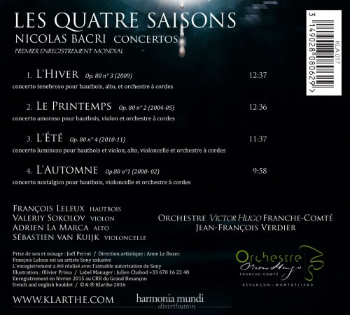 François Leleux - Nicolas Bacri: Les Quatre Saisons (2016) [Hi-Res]