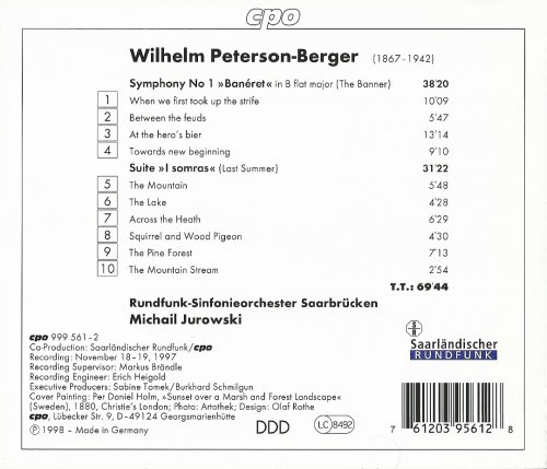 Michail Jurowski - Peterson-Berger: Symphony No.1 "Banéret", Suite "Last summer" (1998)
