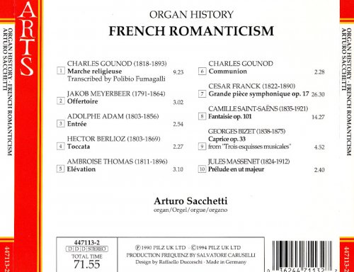 Arturo Sacchetti - Organ history: French Romanticism (1990)