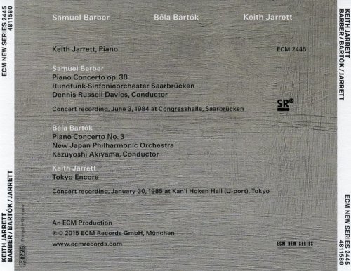 Keith Jarrett - Samuel Barber, Bela Bartok, Keith Jarrett (2015) CD-Rip