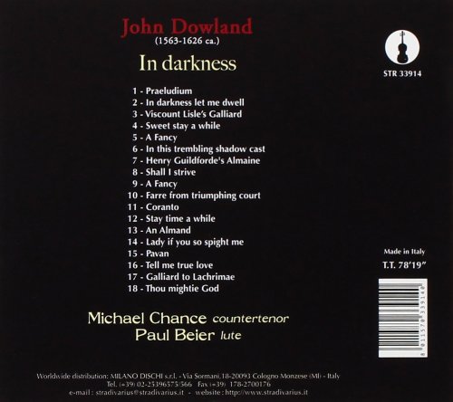 Michael Chance, Paul Beier - Dowland: In darkness (2015)