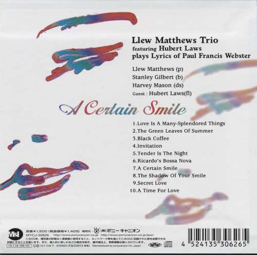 Llew Matthews Trio featuring Hubert Laws - A Certain Smile (1998) [2013] CD-Rip