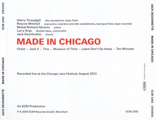 Jack DeJohnette - Made In Chicago (2015) CD-Rip