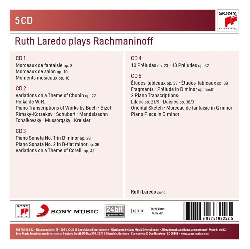 Ruth Laredo - Rachmaninoff: The Complete Solo Piano Music (2016)