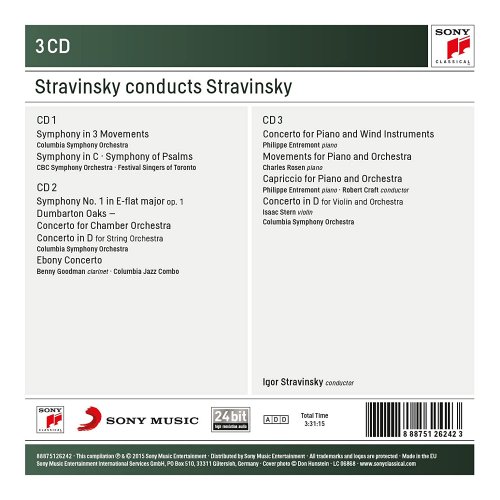 Igor Stravinsky - Stravinsky Conducts Stravinsky - Symphonies and Concertos (2015)