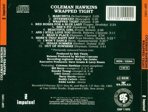 Coleman Hawkins - Wrapped Tight (1965) CD Rip