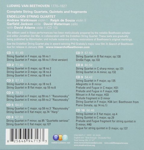 Endellion String Quartet - Beethoven: Complete String Quartets, Quintets & Fragments (2008)