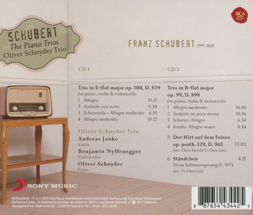 Oliver Schnyder Trio - Schubert: Piano Trios Nos. 1 & 2 (2013) [Hi-Res]