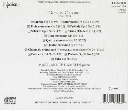 Marc-André Hamelin - Catoire: Piano Music (1999)