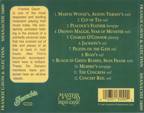 Frankie Gavin & Alec Finn - Masters Of Irish Music: Frankie Gavin & Alec Finn (1994)