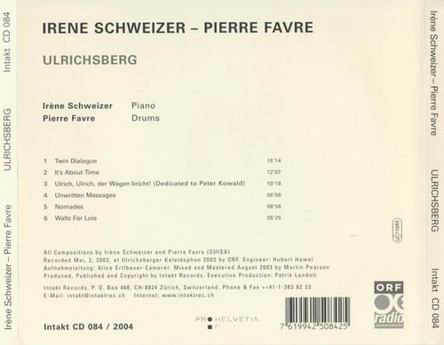 Irene Schweizer, Pierre Favre - Ulrichsberg (2004)