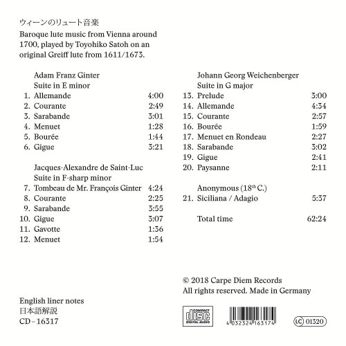 Toyohiko Satoh - Viennese Lute Music (2018) [Hi-Res 24bits - 192.0kHz]