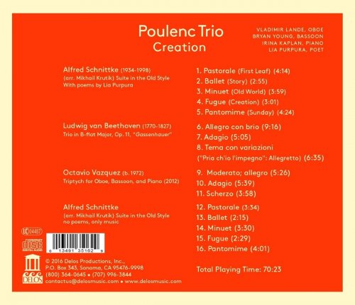 The Poulenc Trio - Creation (2016) [Hi-Res]