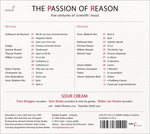 Sour Cream, Frans Brüggen, Kees Boeke, Walter van Hauwe, with Isabel Álvarez, Toyohiko Satoh - The Passion of Reason (2013)