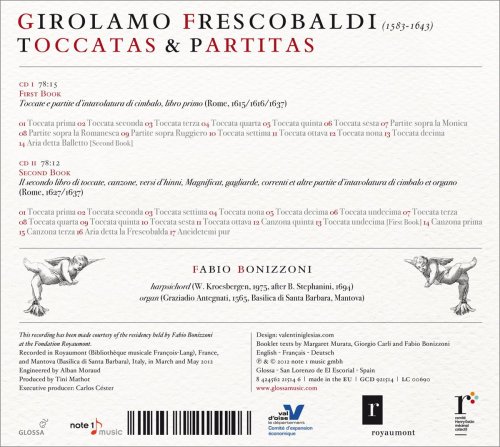 Fabio Bonizzoni - Girolamo Frescobaldi: Toccatas & Partitas (2012)