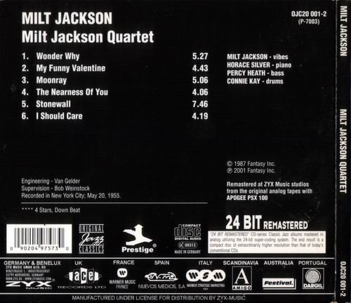 Milt Jackson - Milt Jackson Quartet (1956)