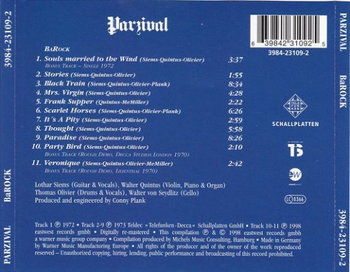 Parzival - BaRock (Reissue, Remastered) (1973/1998)