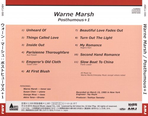 Warne Marsh - Posthumous (2010)