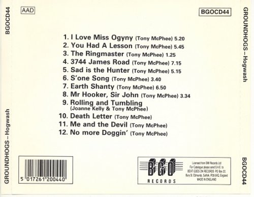 Groundhogs - Hogwash (Reissue, Bonus Tracks Edition) (1972/1991)