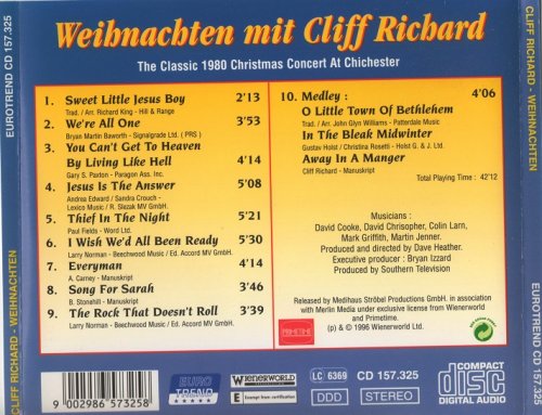 Cliff Richard - Weihnachten Mit Cliff Richard (1996)