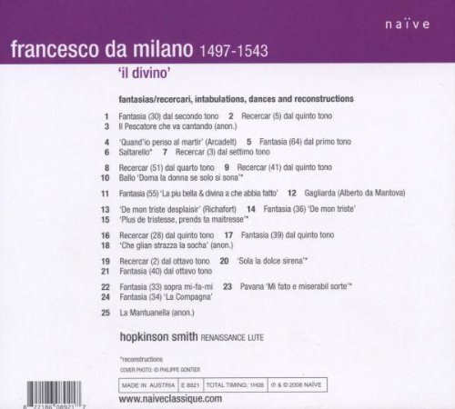 Hopkinson Smith - Francesco da Milano "Il Divino" (2008)