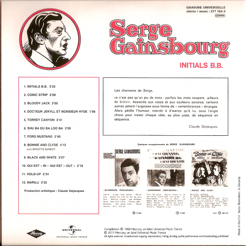 Serge Gainsbourg - Initials B.B (2011)