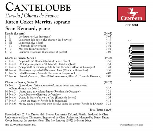 Karen Coker Merritt & Sean Kennard - Canteloube: L'arada & Chants de France (2020) [Hi-Res]