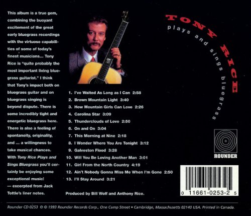 Tony Rice - Plays And Sings Bluegrass (1993)