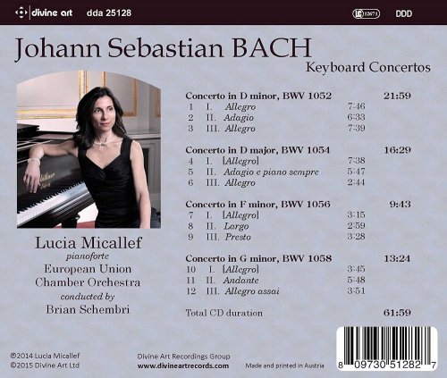 Lucia Micallef, European Union Chamber Orchestra, Brian Schembri - J.S. Bach: Keyboard Concertos (2015) [Hi-Res]