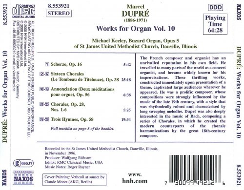 Michael Keeley - Dupre: Works for Organ, Vol.10 (2000)