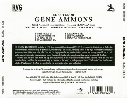 Gene Ammons - Boss Tenor (1960) 320 kbps+Cd Rip